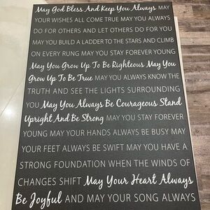 Bob Dylan Canvas art “Forever Young” lyricss